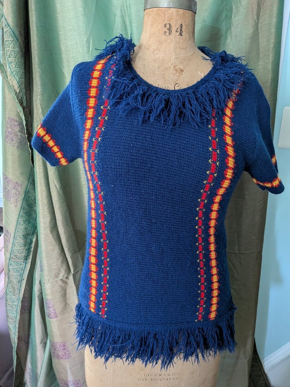 Vintage Fringed Sweater